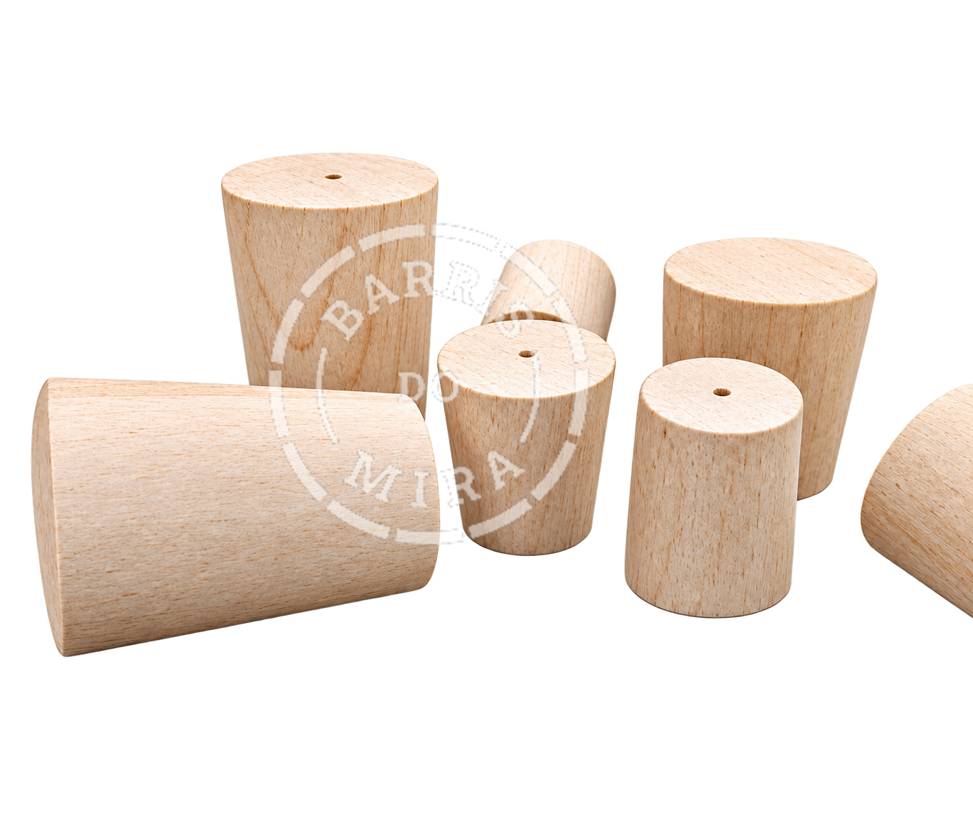 Tapones de madera — Sellado con acabado natural · Barrisdomira
